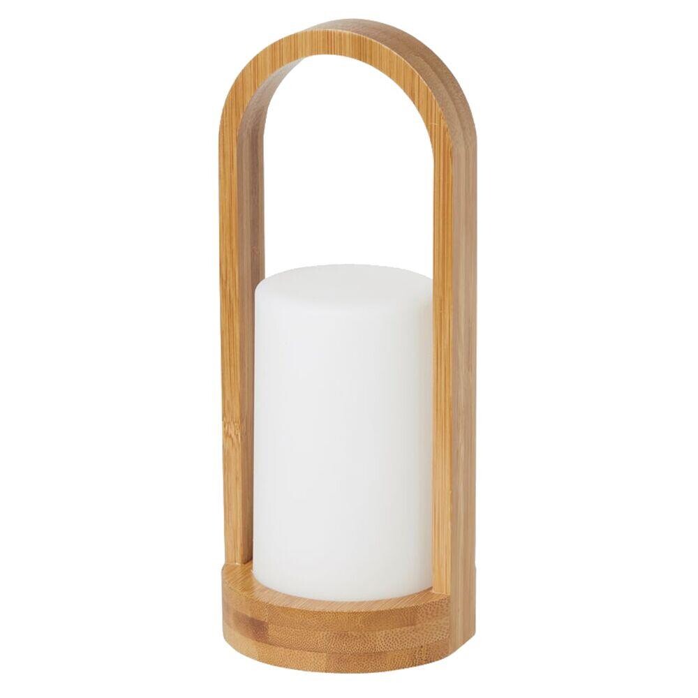 LED lampe, Duni Bamboo, hvid, bambus - 4 stk