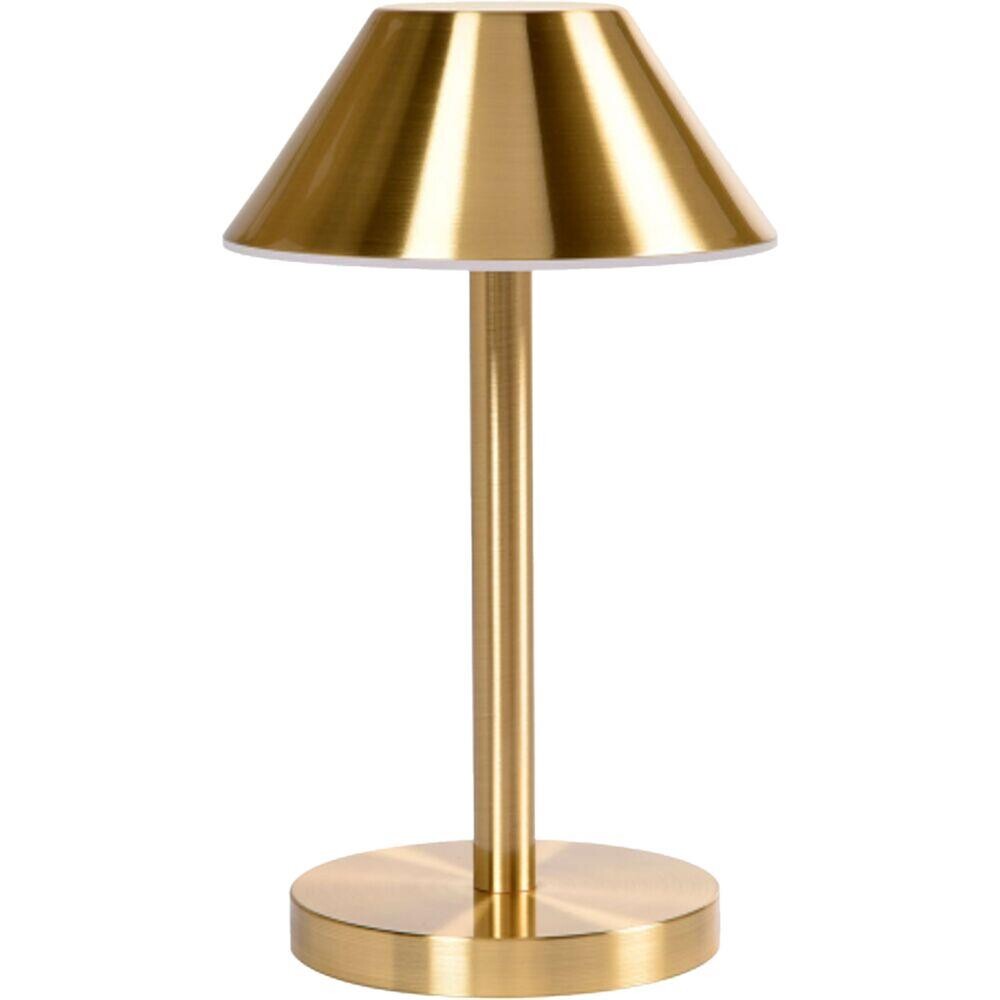 LED lampe, Duni Cordless Zelda, 21cm, Ø12cm, guld - 6 stk
