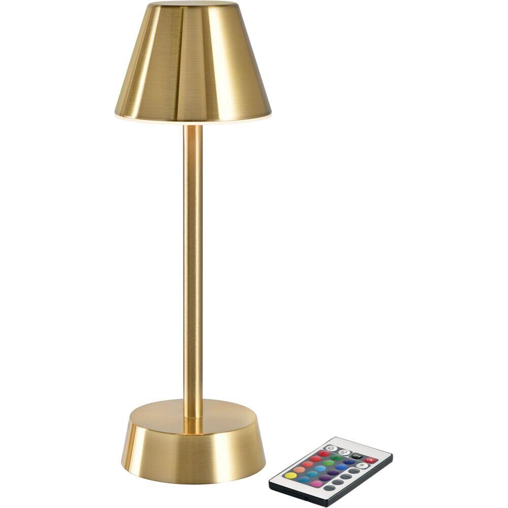 LED lampe, Duni Cordless Zelda, 32cm, Ø10,3cm, guld - 6 stk