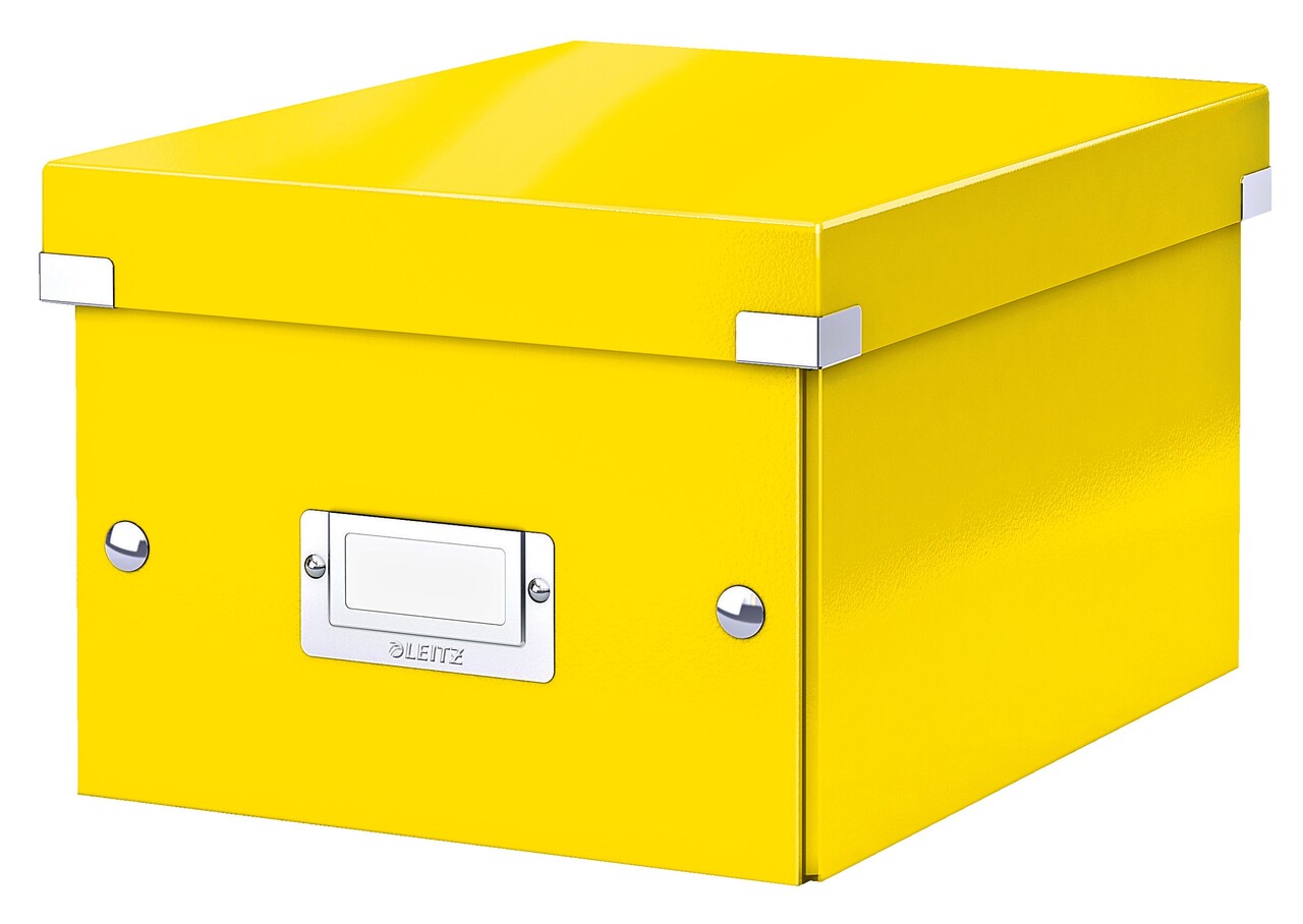 Arkivboks Click&Store Leitz lille gul