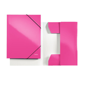 10 stk. Leitz WOW 3-flap folder A4 pink - Køb minimum 10 stk.