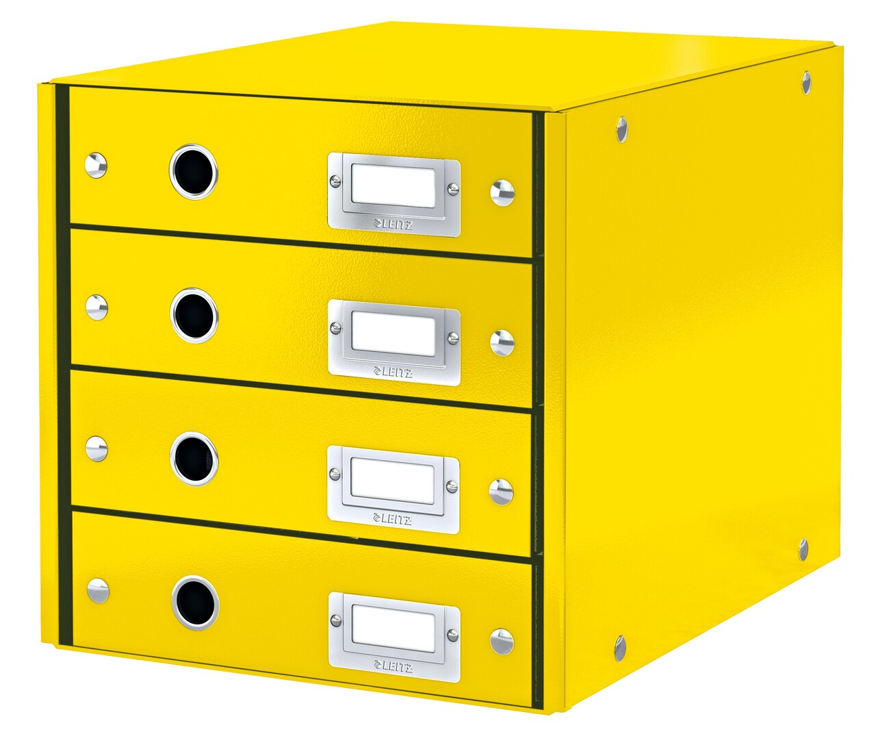 5 stk. Skuffekabinet Leitz Click&Store 4 skuffer gul