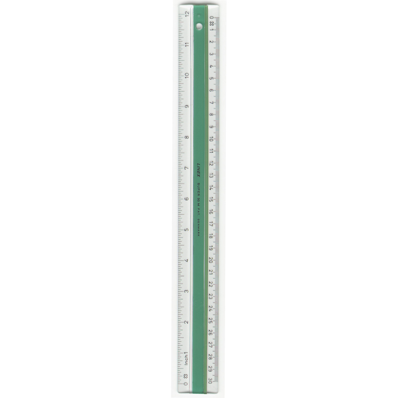 Lineal plast LINEX - med gummiskinne 20 cm S 20