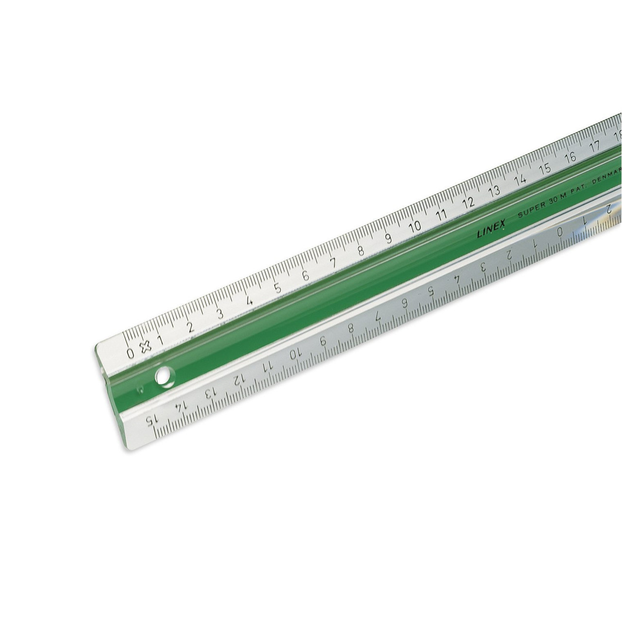 Lineal plast med gummiskinne - LINEX 30 cm S30
