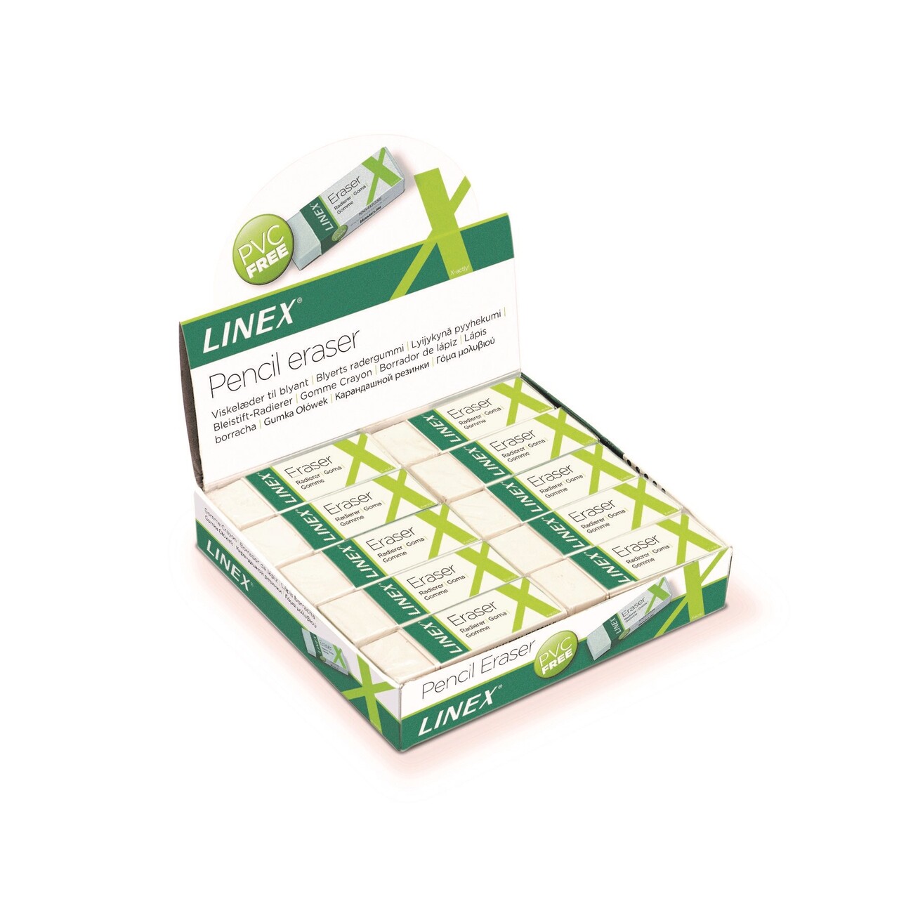 20 stk. Viskelæder Linex er 30 pvc-free