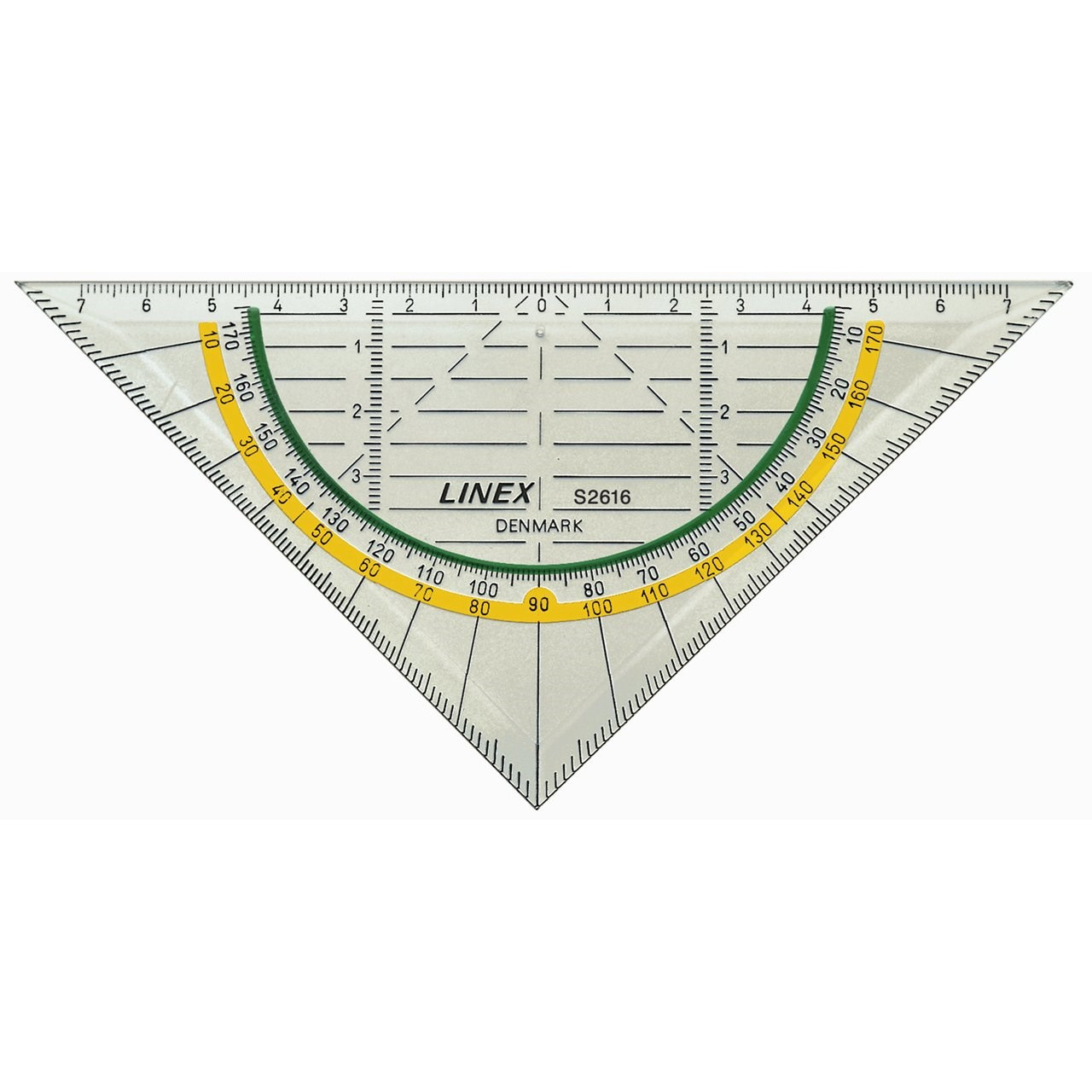 Lineal geometritrekant Linex super series 16cm S2616