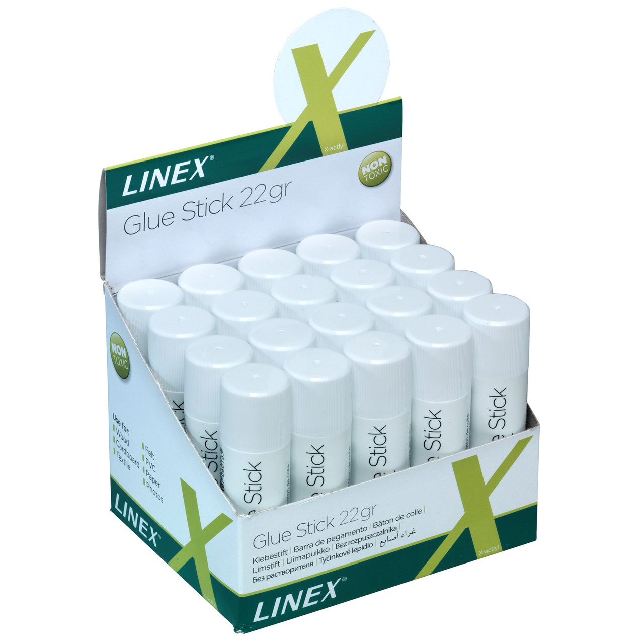 20 stk. Limstift Linex, lugtfri - 22g