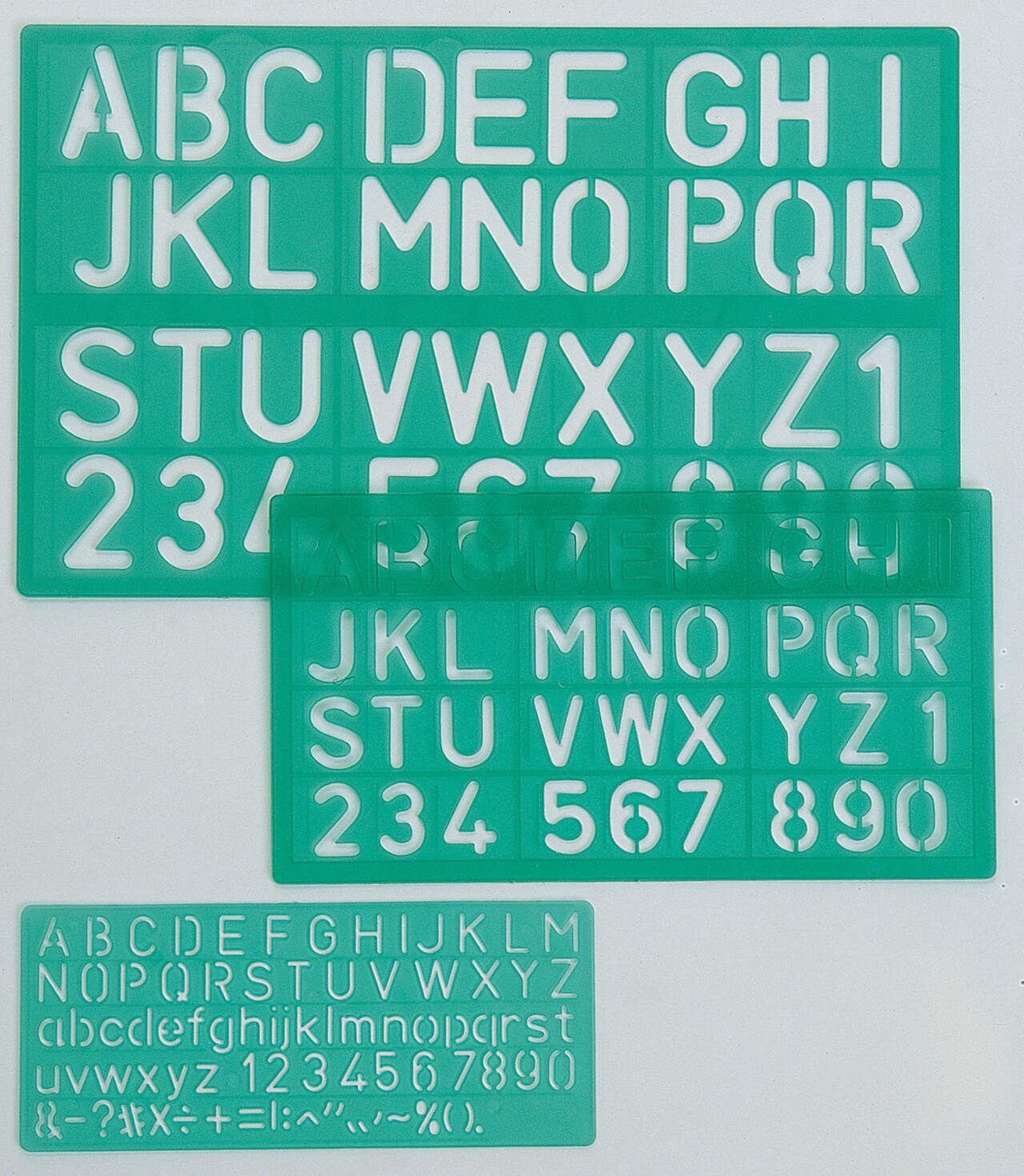 Skriftskabelonsæt 10, 20, 30mm 8500S Linex