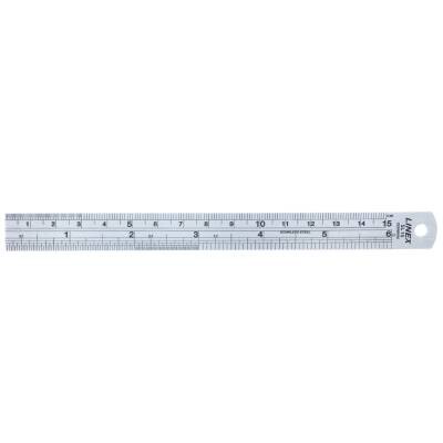 12 stk. Stållineal Linex SL15 15cm