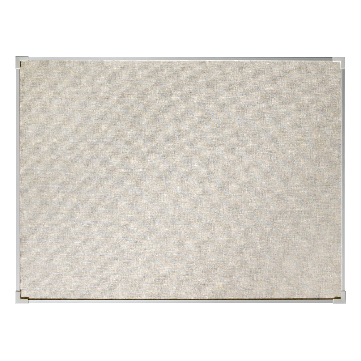 Lintex Boarder opslagstavle med naturstof og aluminiumsramme - 150 x 120 cm