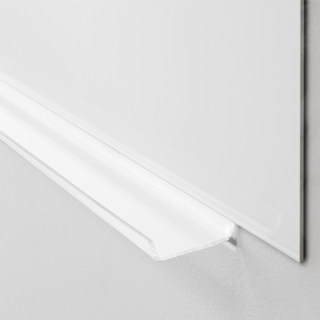Lintex pennehylde, hvid plexiglas, 500mm