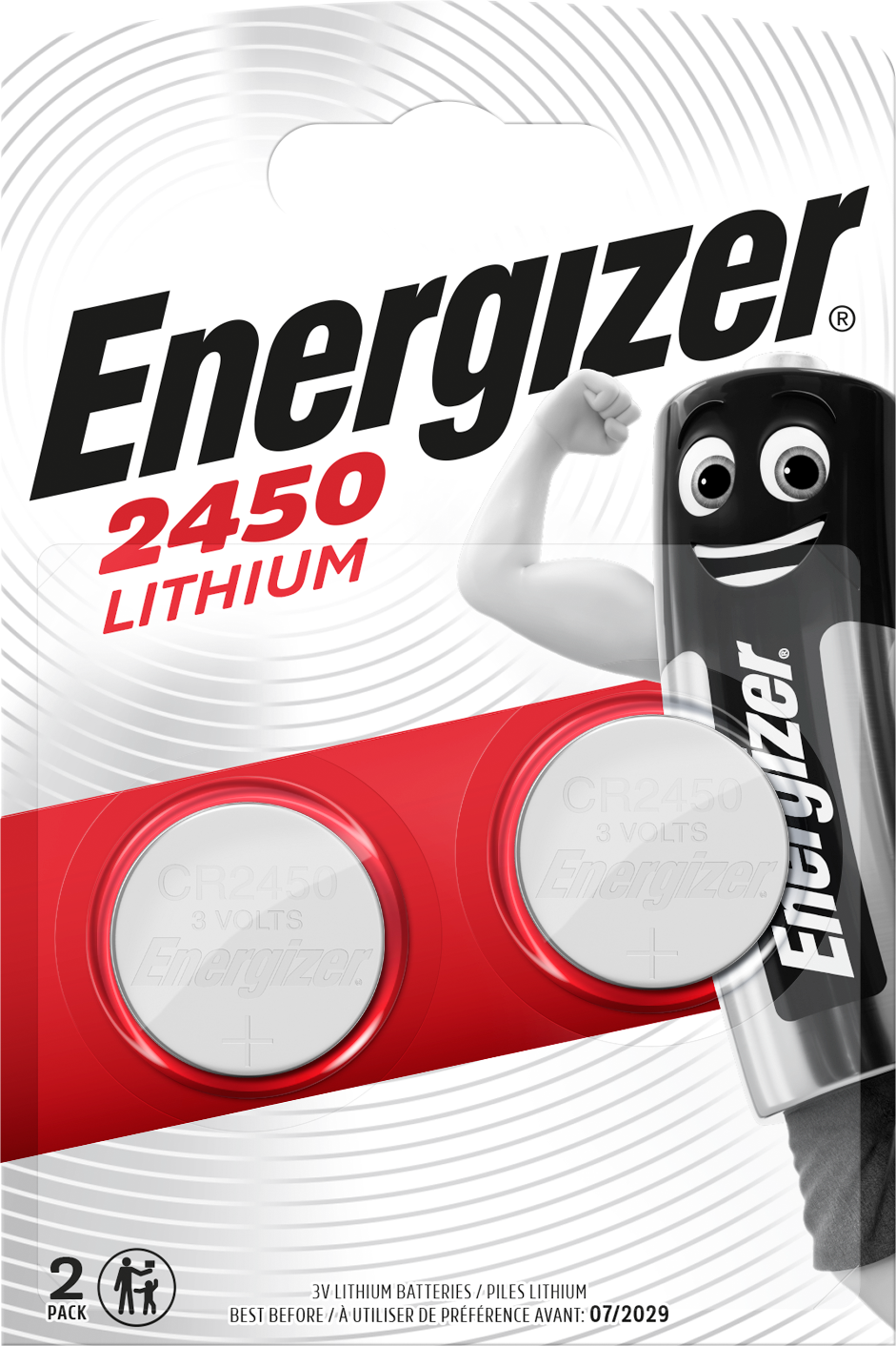 Lithium batteri Energizer S CR2450 (2)