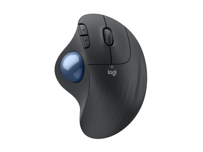 Trackball mus - Logitech ERGO M575S - Trådløs - Grafit/sort - Bluetooth/USB - Ergonomisk