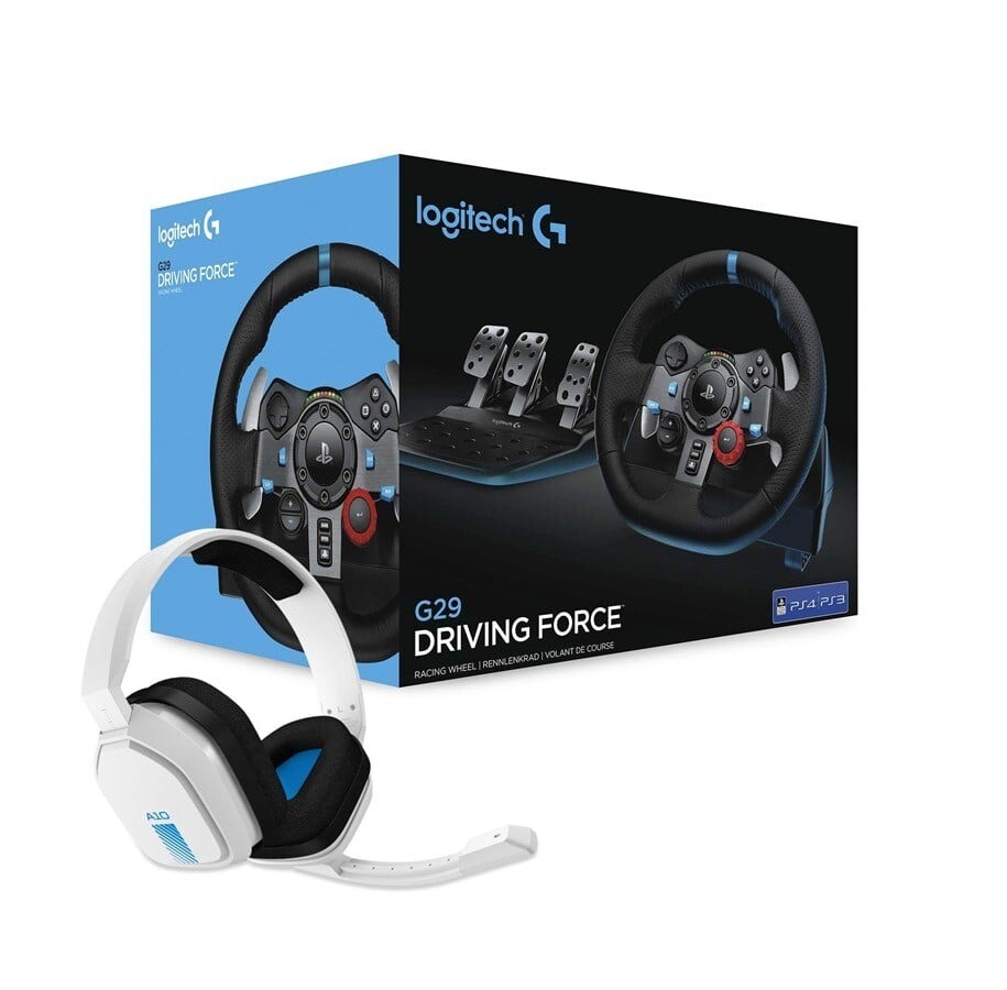 Racerrat - Logitech G29 Driving Force - PS5/PS4/PC - Hvid