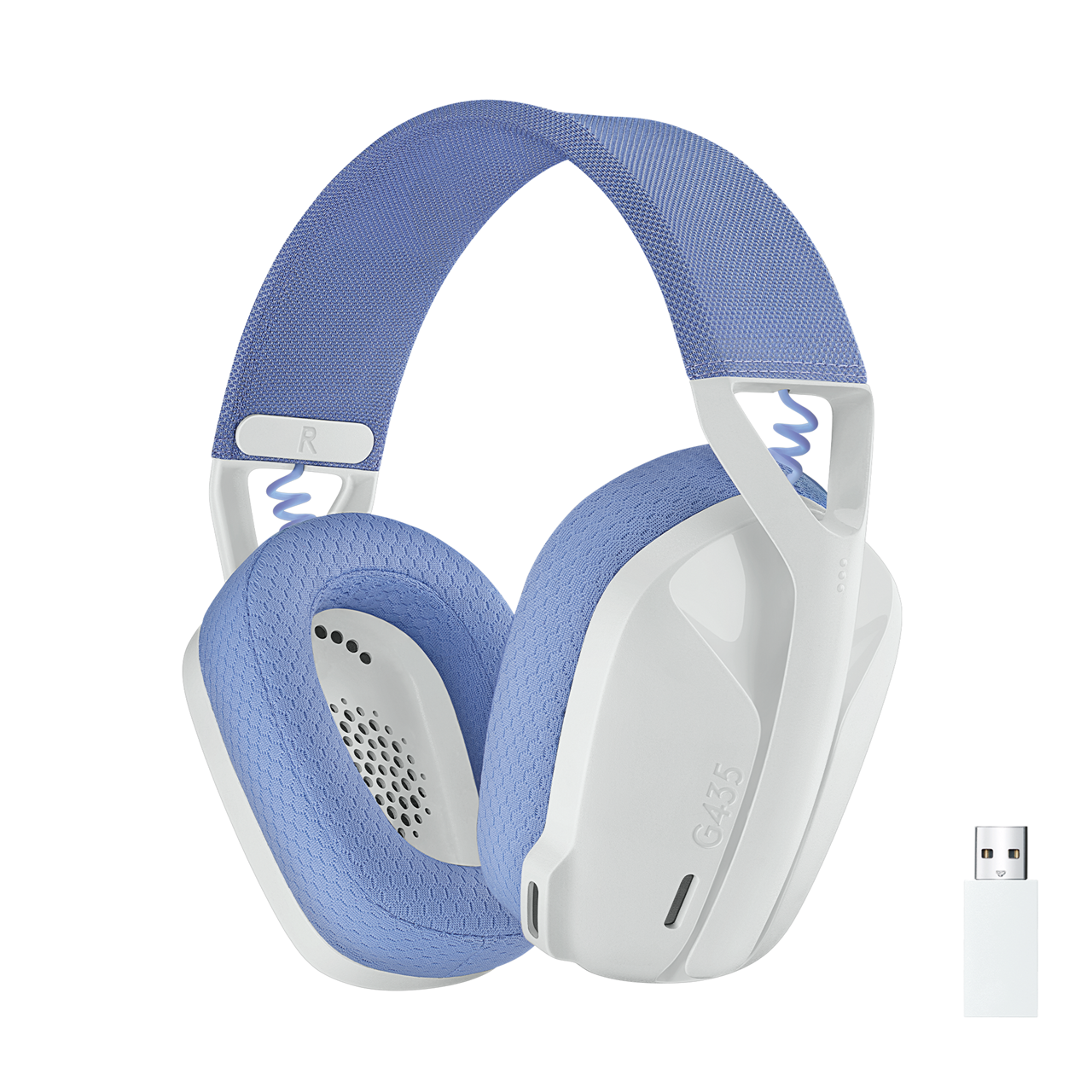Wireless Gaming Headset Logitech G435 LIGHTSPEED, White