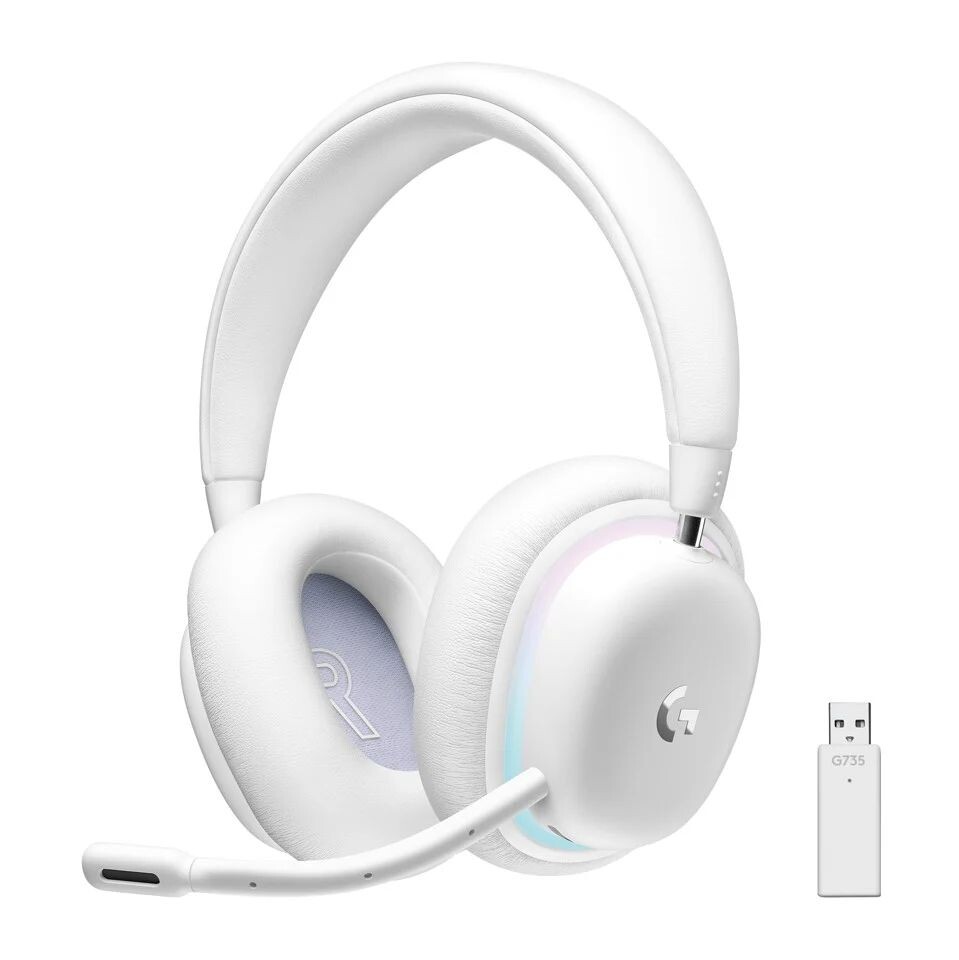 Wireless Gaming Headset Logitech G735, Off White