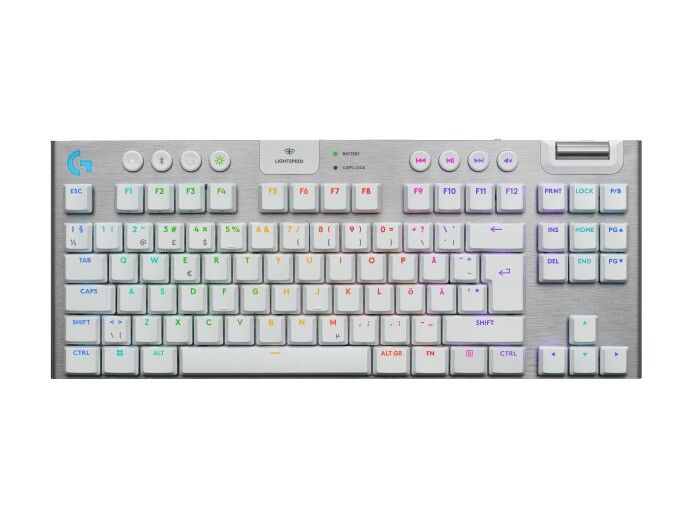Logitech G915 X LIGHTSPEED TKL Wireless Gaming KB Tactile White Nordic