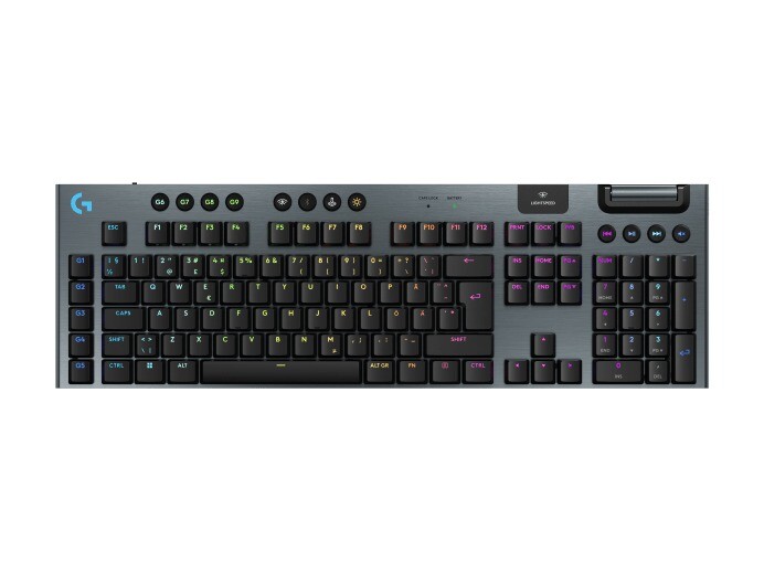 Tastatur - Logitech G915 X LIGHTSPEED Wireless Tactile - Sort - Nordic