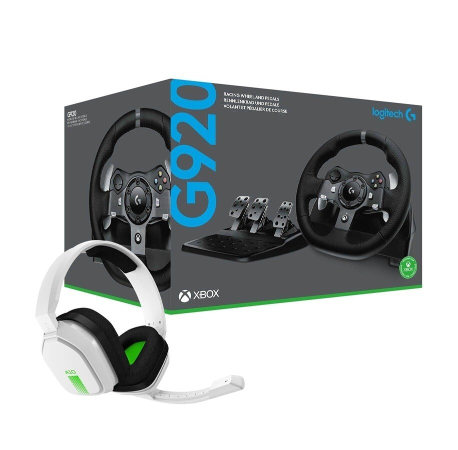 Logitech G920 Driving Force Racing Wheel - Hvid