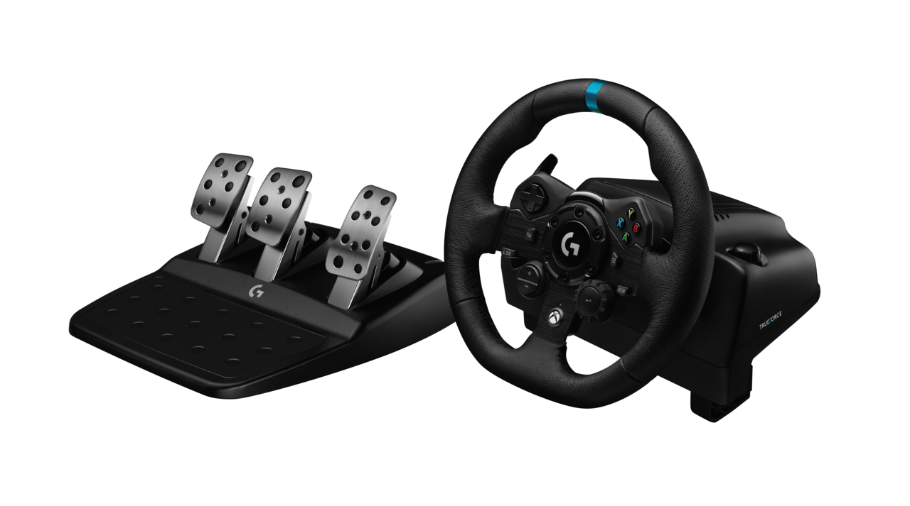 Rat og pedaler til pc Logitech G923 TRUEFORCE Racing Wheel (X-Box/PC)