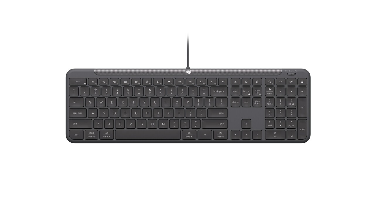 Logitech K620 Wired Business Keyboard, Graphite (Nordic)