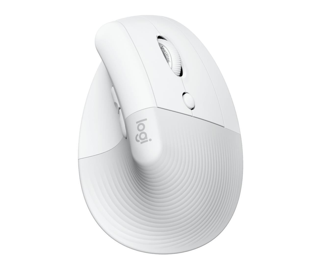 Logitech mus Lift Vertical Ergonomic Mouse for Business, White/G