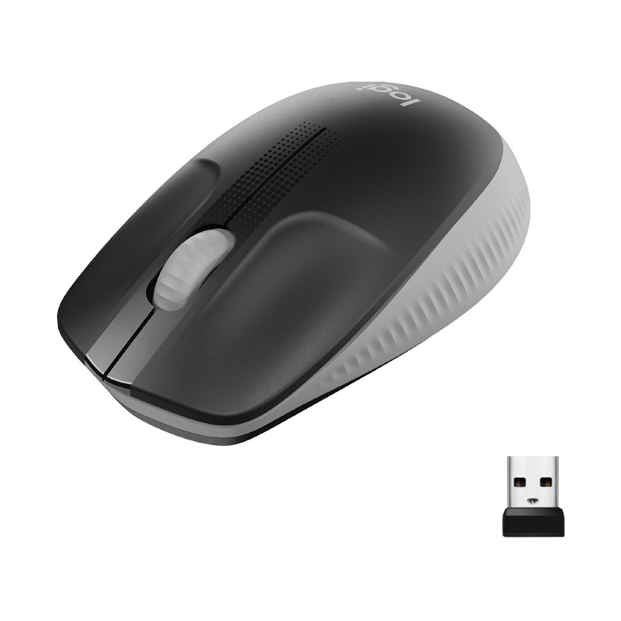Computermus - Logitech M190 - Trådløs - Full-size - Grå