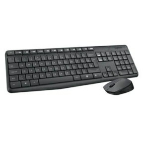 Trådløst tastatur og mus - Logitech MK235 Wireless Desktop - Grå - Nordic layout