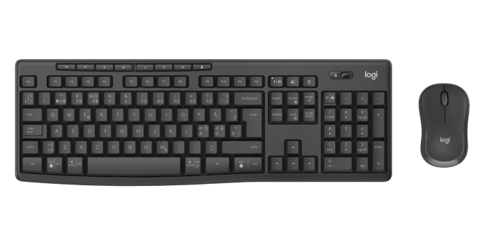 Tastatur og mus Logitech MK370 Nordic Graphite