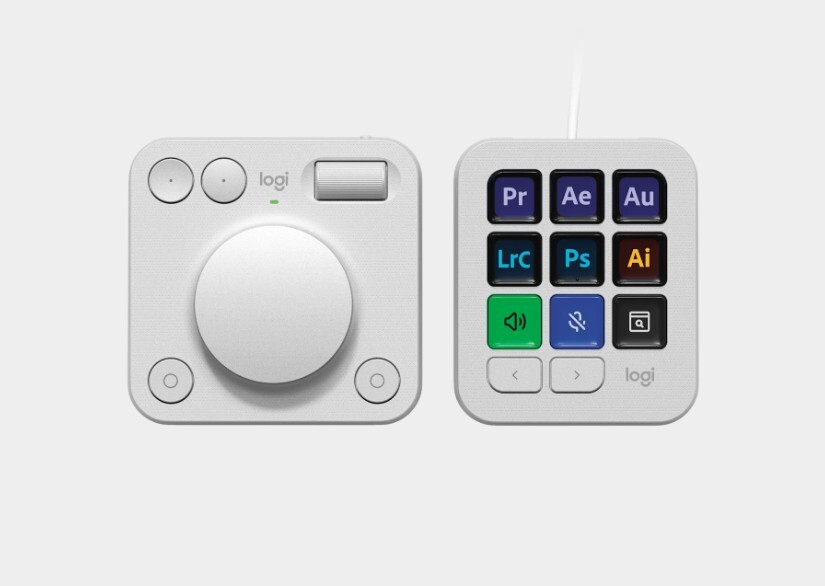 Logitech MX Creative Console, pale grey