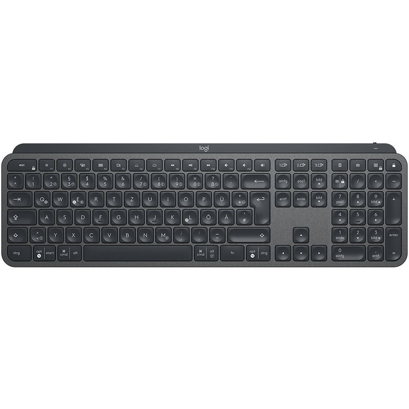 Trådløst tastatur Logitech MX Keys Advanced Wireless Illuminated Keyboard Graphite