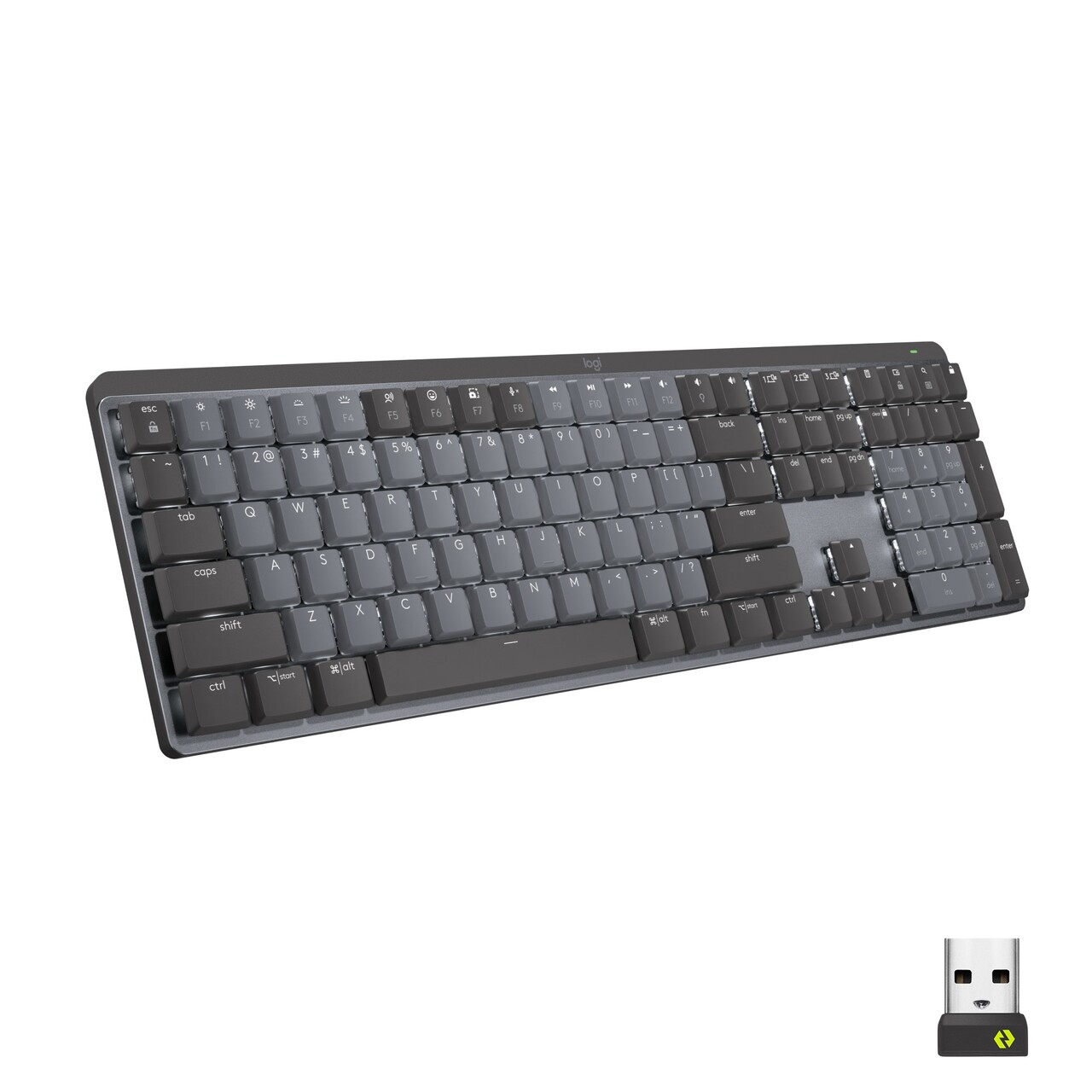 Trådløst tastatur Logitech MX Mech. Wireless Illuminated Perf. Keyboard Tactile, Graphi