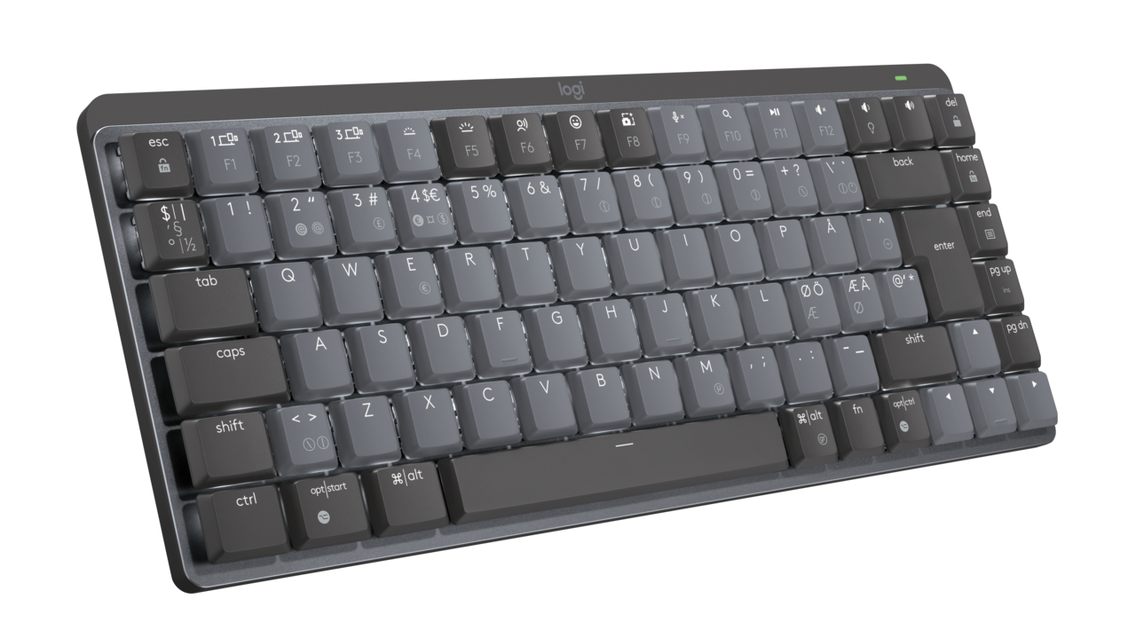 Trådløst tastatur Mini Minimalist Logitech MX Mech. Tactile Graphite