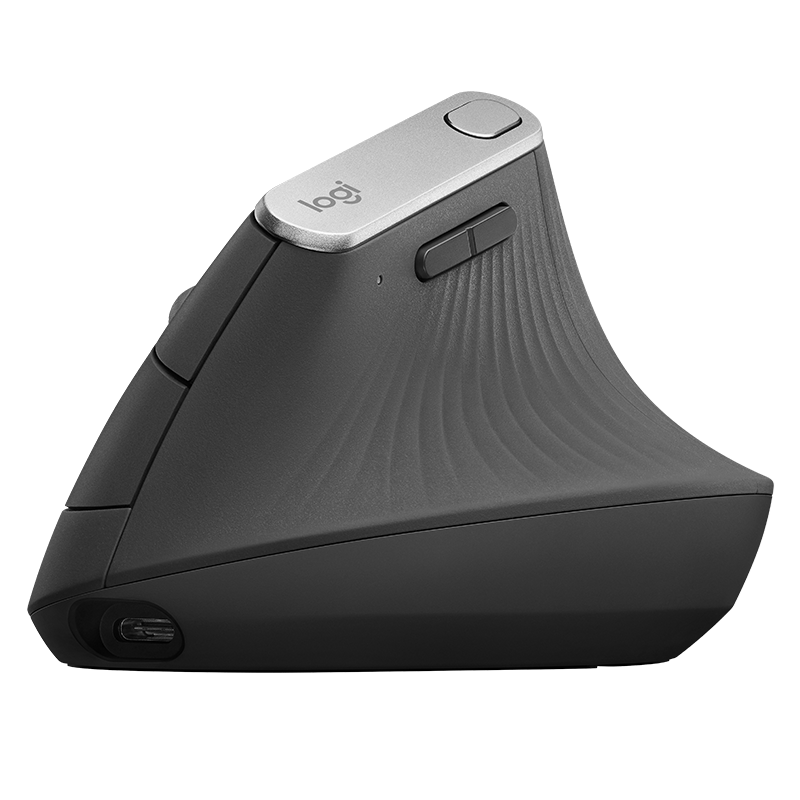 Logitech MX VERTICAL Ergonomic Wireless Mouse, Graphite