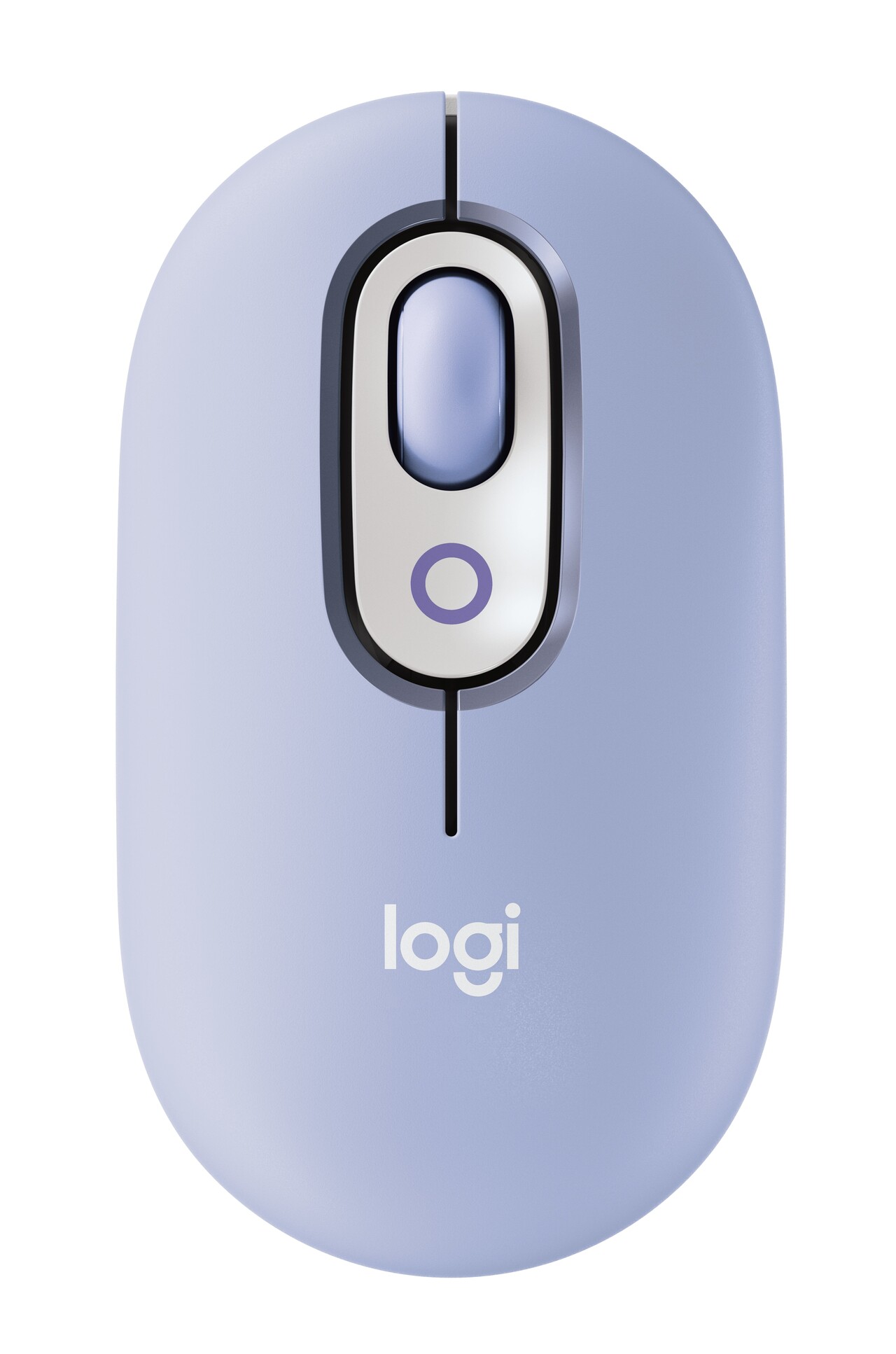 Logitech POP Mouse – trådløs Bluetooth-mus – lilla – kompakt – stille klik