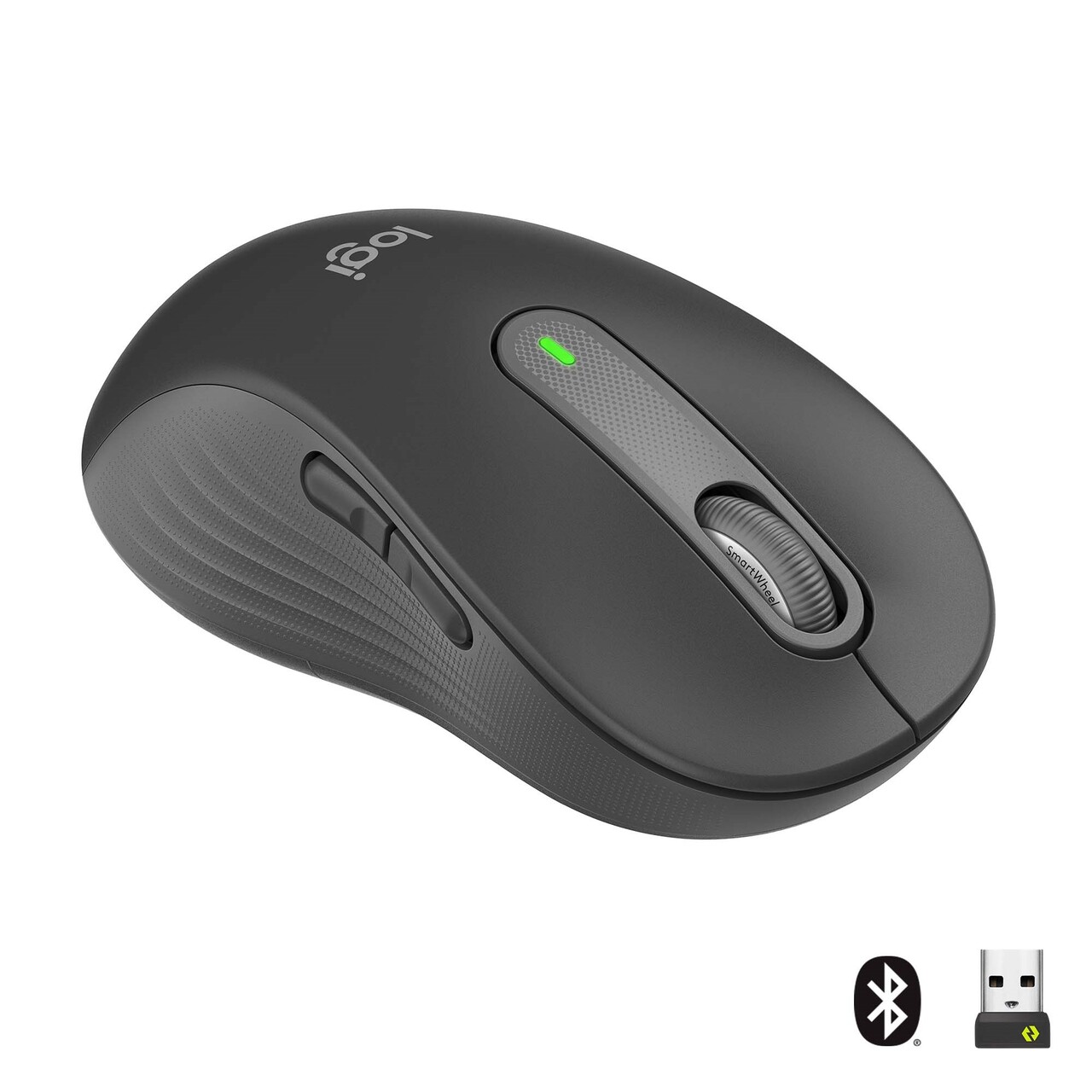 Trådløs mus venstre håndet Logitech Signature M650 Large Graphite