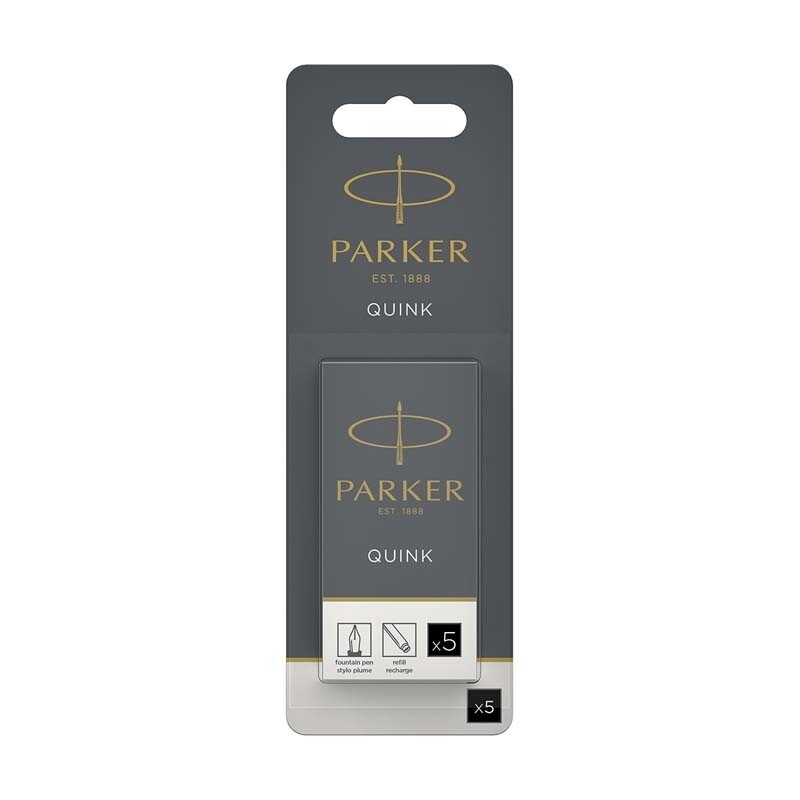 Refill til Parker fyldepen - Sort blæk S0881570 - 5 stk REFILLER