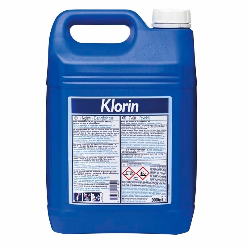 Desinfektionsmiddel - Klorin - 5 liter - 2 stk