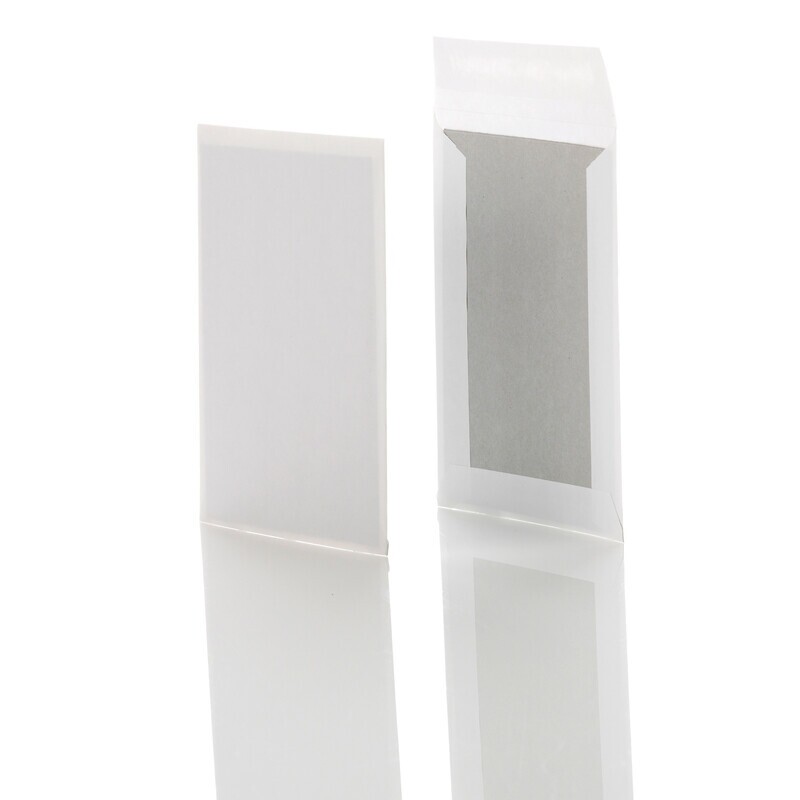 Konvolutter C4 med papbagside hvid 229x324mm - 125 stk