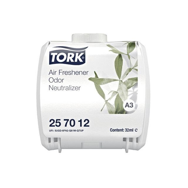 Luftfrisker - Tork - 257012 - Constant Airfreshener - Neutral - A3 - lugtfjerner med citrongræs - 6 stk