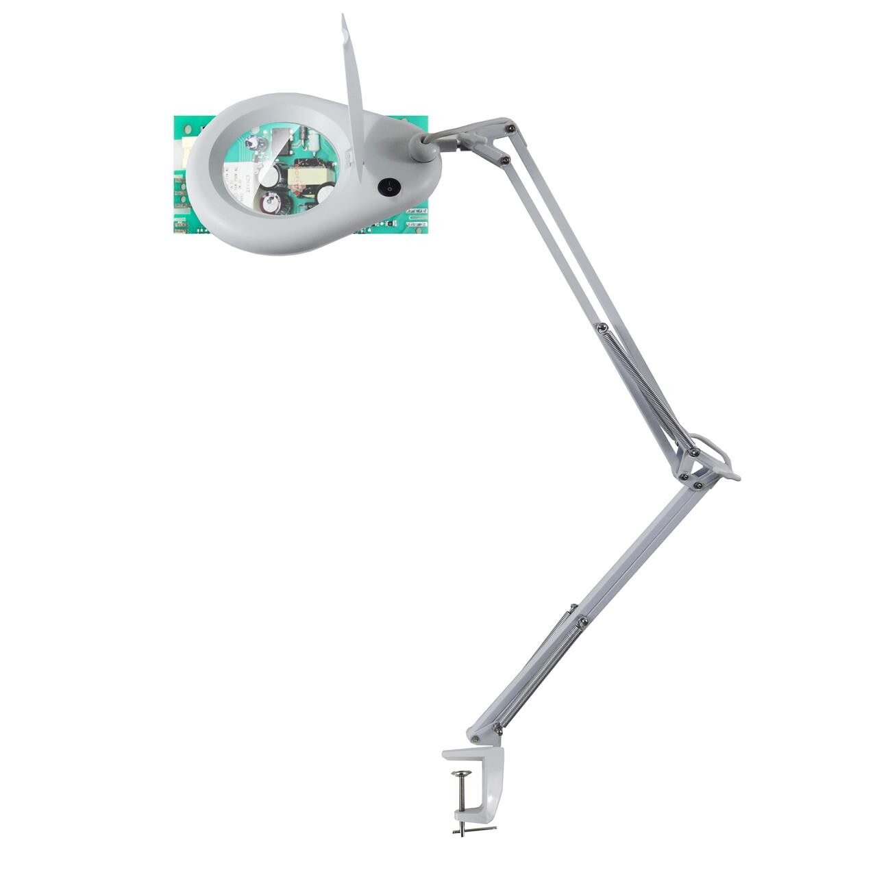 Lampe med lup Unilux Zoom hvid