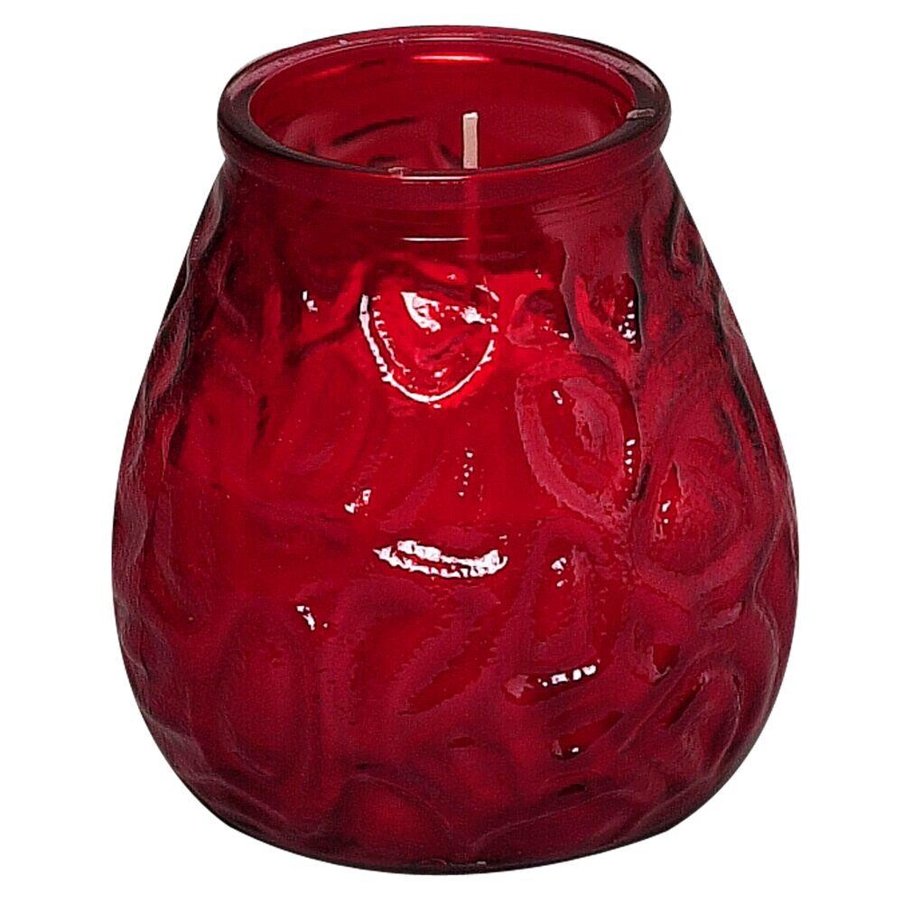 Lysbowle Bolsius rød 70 timer - 12 stk