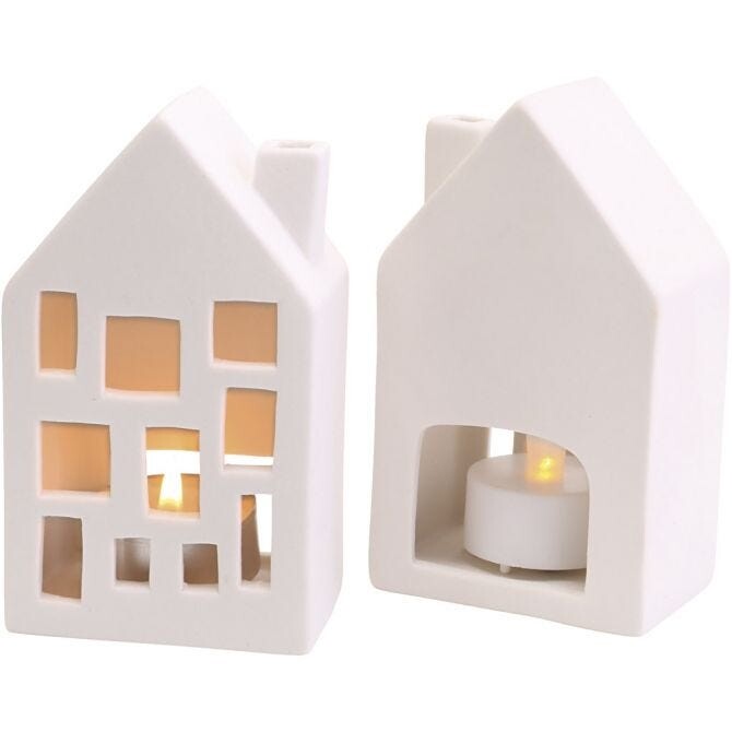 Lyshuse - 12 cm - 5x7 cm - 12 stk