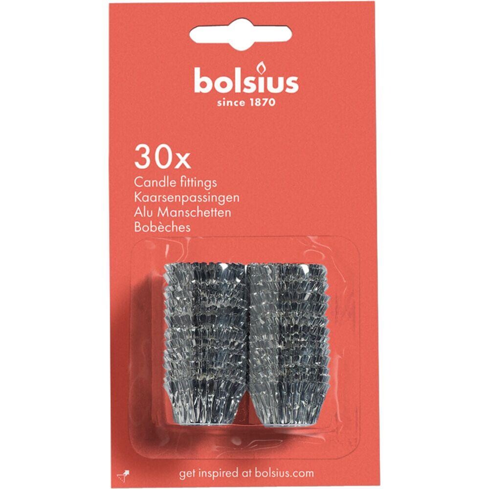 Lysmanchetter - Bolsius Sølv Aluminium - 720 stk