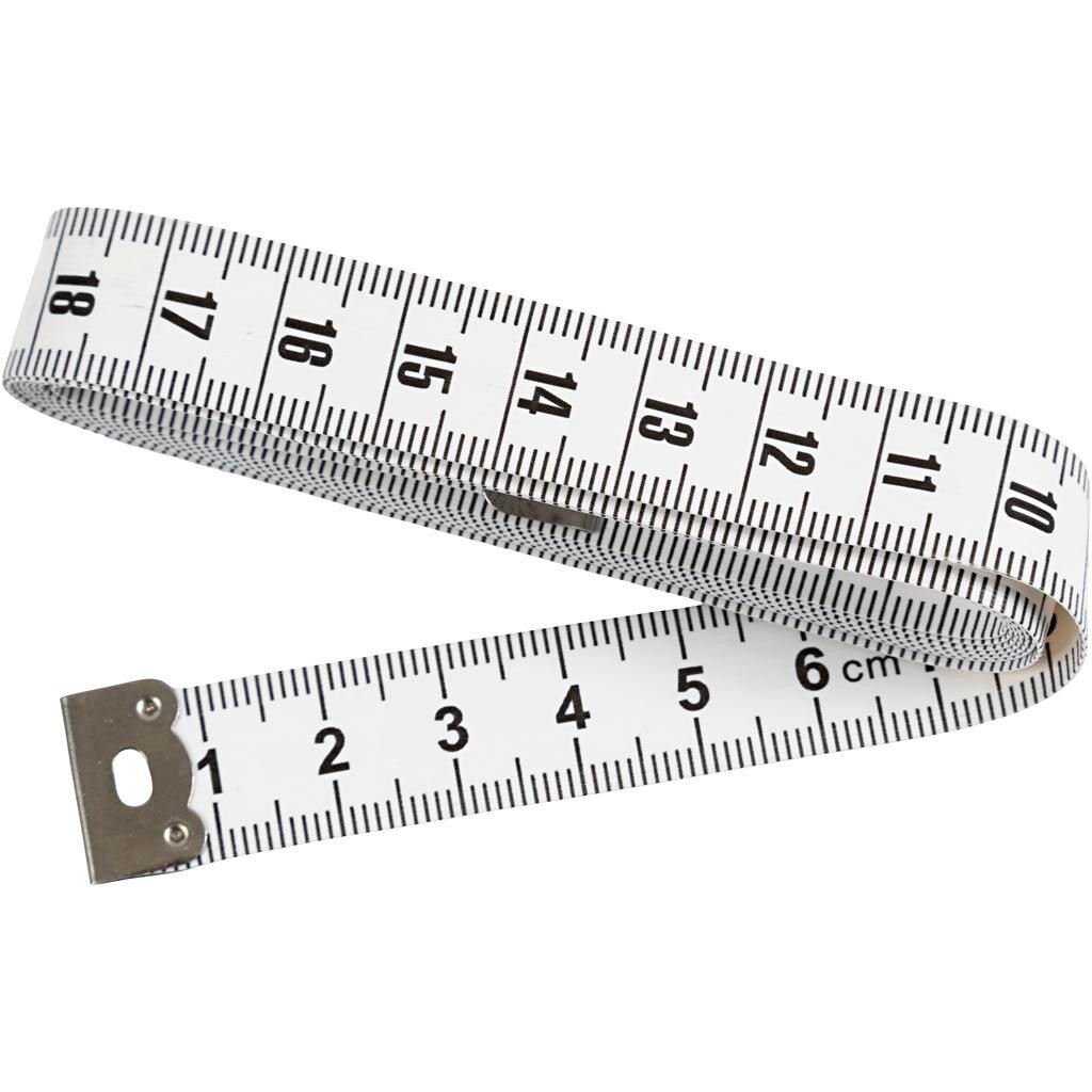 Målebånd L: 150 cm - 6 stk pr pakke