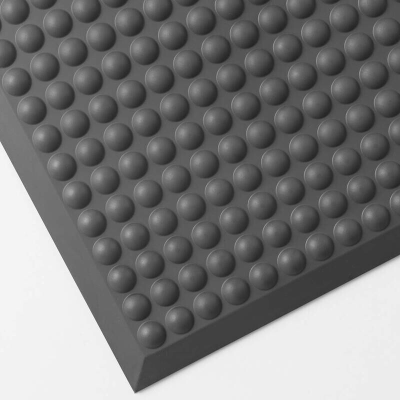 Måtte - Matting - Yoga PUR 66x96cm 13mm antracitgrå