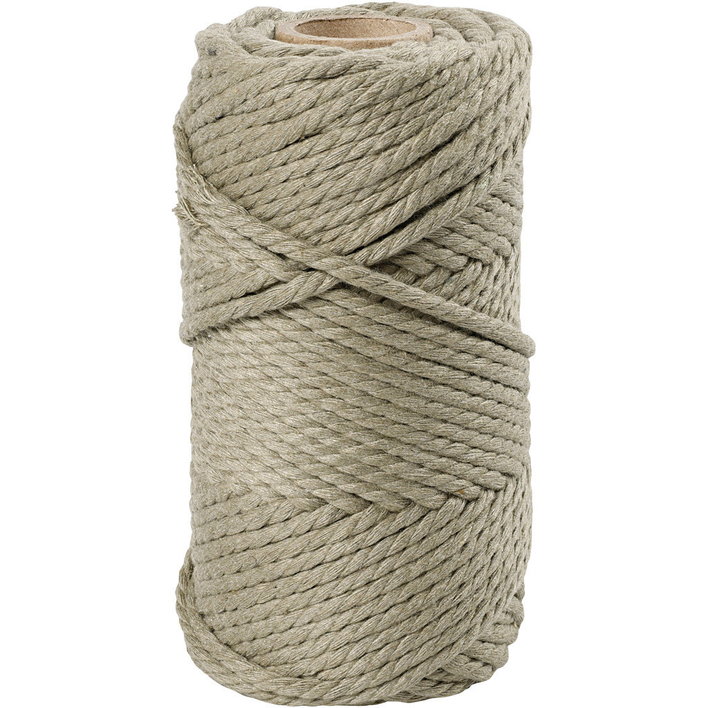 Macrame snor Mos Grøn - L: 55m | 4mm - 330g