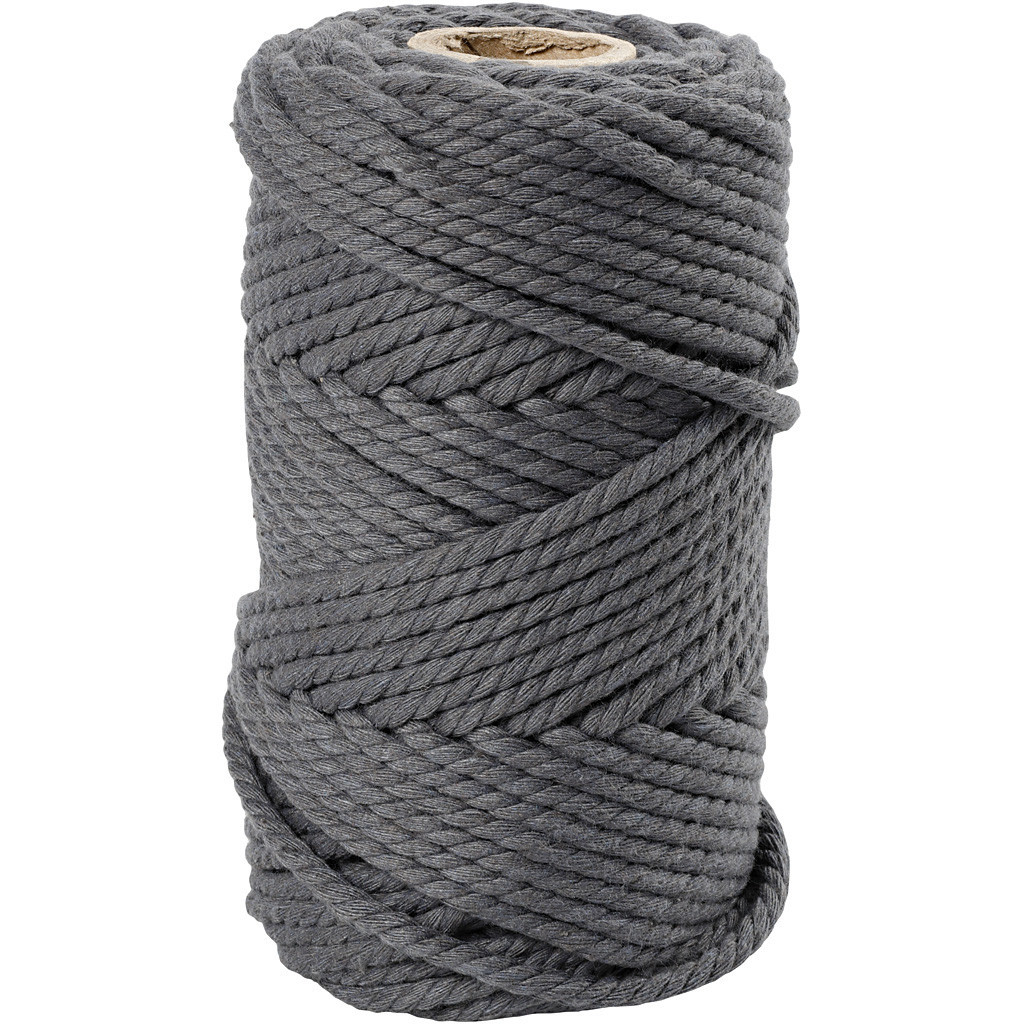 Macramé snor Grå - L: 55m | 4mm - 330g