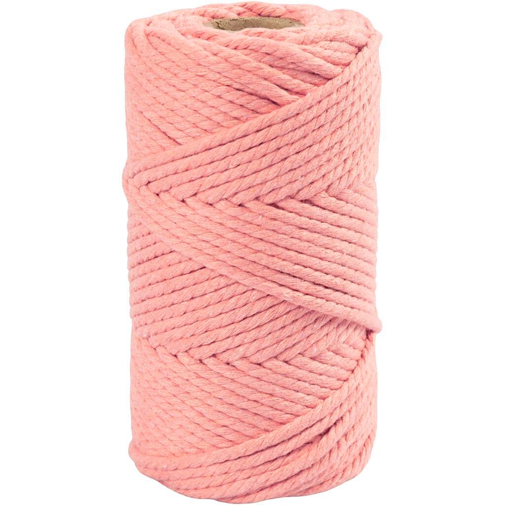 Macramé-garn – 3-tvundet / tvistet – 80% genanvendt bomuld – 20% polyester