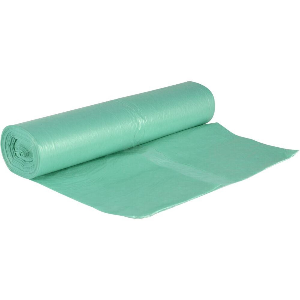 Madaffaldspose, ABENA, 50 l, grøn, LDPE/genanvendt, 60x75cm - 12 ruller á 40 poser